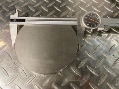 303 Stainless Steel Flat Round Bar 5.625 Inch Diameter x 0.740 Long