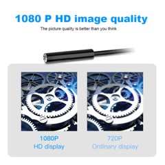 HD 1080P LED Handheld Industrial Endoscope Borescope 8mm Inspection Snake Camera