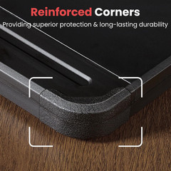 Reinforced Clipboard with Storage, Inner Plastic Folder Attached, Heavy Duty Pla