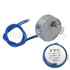 DIY Synchronous Motor AC 110V 10-12RPM 50/60Hz 4W CCW/CW Torque 2kgf.cm