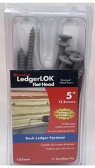 FastenMaster LedgerLOK 5” Flat Head Deck Ledger Fastener 12 screws FMLLF005 NEW