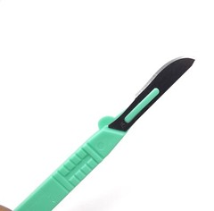 10 pcs DISPOSABLE STERILE SURGICAL SCALPELS #10 WITH GRADUATED PLASTIC HANDLE
