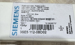 Siemens 3SE5112-0BD02 Limit Switch Roller Plunger 1NO/1NC New!!!!