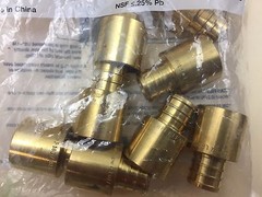 Watts LFWP11B-1212PB 0.75 in. Lead Free Brass Barb Insert x 0.75 in. Female Pipe