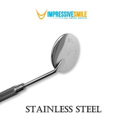 Dental Mirror # 5 Stainless Steel Oral Care Knurled Handle 2 to 20 Pcs Set Kit