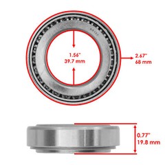 Caltric 32008X L44610 L44643 L44649 L44643 Tapered Roller Bearing 40x68x19 mm