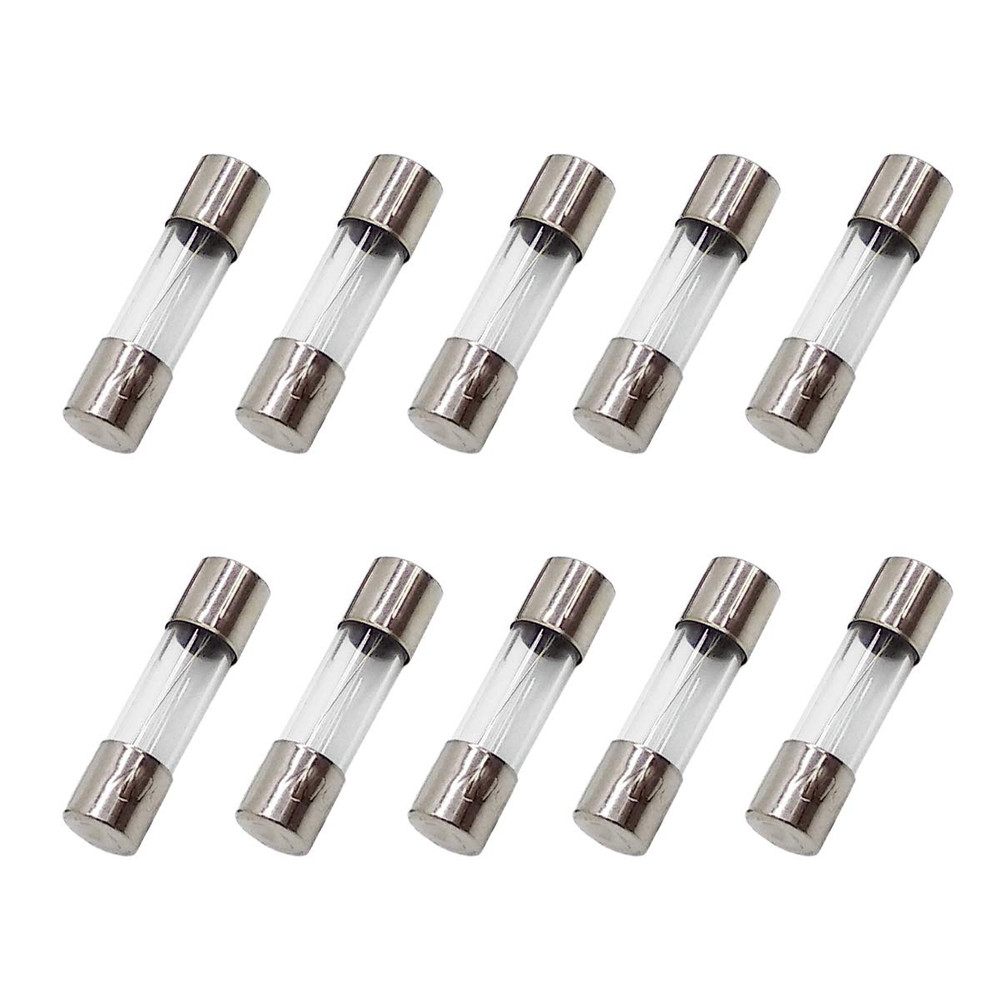 10Pcs F3AL250V 5X20 Mm (3/16 in X 3/4 In) 3A Fast Blow Fuse 250V Glass Fuse