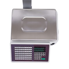 LCD Display Electronic Price Computing Scale w/ Thermal Label Printer 0.44-66lbs