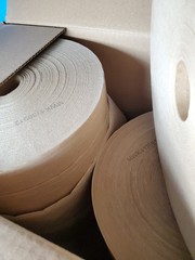 Huge 6 Rolls 3″ x 900ft 5400 Lf Reinforced Gummed Kraft Paper Tape Large Rolls