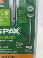 5/16″x6″ Exterior Washer Head Structural Wood Lag Screws Powerlags Torx T-Star
