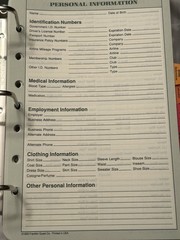 1990s Franklin Quest Planner 3 Ring Binder With Pages