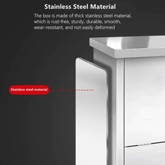 Stainless Steel Fire Extinguisher Cabinet for 5-10 pounds Extinguisher 20” x…