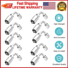 NEW 10 PCS 13943 4-4 PK STYLE HYDRAULIC HOSE FITTINGS 1/4″ FJIC 90 Degree