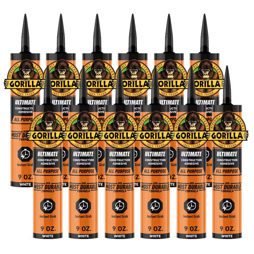 9 Oz. Heavy Duty Construction Adhesive Ultimate White (Case of 12)