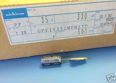 10x UPF1V331MPH NICHICON CAPACITOR 330UF 35V 105′ LOW IMPED 10x20mm RADIAL