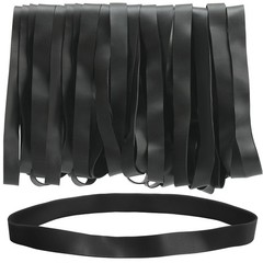 Large Rubber Bands Heavy Duty 30PCS Size #107 Elastic Long Rubber Bands Black