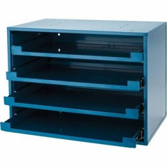 Slide Drawer Cabinet Frame: 4 Slide-Out Racks, 12-1/2″ D x 20-1/2″ W x 14-5/8″ H