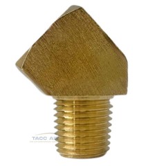 2 Pack 45 Degree 1/4″ NPT Pipe Thread Brass Street Elbow Fitting 50130