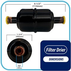 Appli Parts APFD-033S 3/8 in Liquid Line Refrigerant AC Filter Drier hvac Refrig