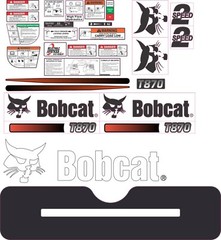 Bobcat T870 Aftermarket Decal Kit with controls. Very High Quality