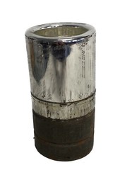 Lab 350mL Cylindrical Glass Aluminum Dewar Flask 70mm ID 120mm Depth