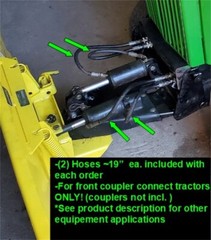 2PK- AM31363 6500psi Xtreme-Duty Hose Replacement – fits John Deere