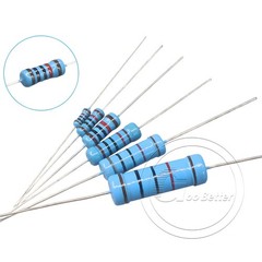 1/4W Metal Film Resistors 0.1% tolerance 1 ohm to 10M ohm available 20 pack