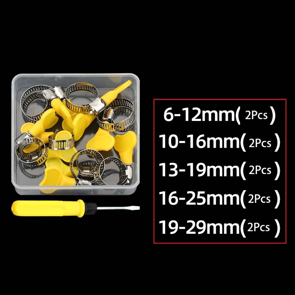 A2 Stainless Steel Thumb Screws Wing Adjustable Hose Jubilee Clamp Pipe Clips