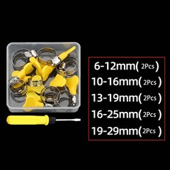 A2 Stainless Steel Thumb Screws Wing Adjustable Hose Jubilee Clamp Pipe Clips