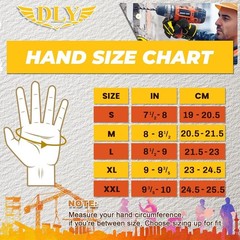 Durable Synthetic Leather Work Gloves with Impact Protection for Outdoor Use