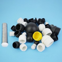 16-76mm Domed Round Plastic Blanking End Cap Caps Tube Pipe Inserts Black/White