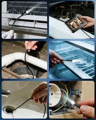 Endoscope Camera with Light, Borescope with 4.3″ IPS Screen, 1080P HD, (5M) , o