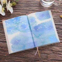 SIIXU Colorful Blank Notebook, Unruled Personal Diary Journals to Write in for W