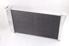3 Rows Polished Aluminum Radiator For Chevy Corvette Blazer V8 Conversion.