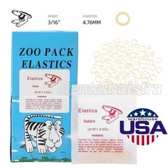 5000Pcs/box Dental Orthodontic Elastics Latex Braces Rubber Bands 6.5 OZ 3/16″