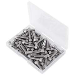 M5-0.8 x 12mm Hex Socket Head Cap Screws Bolts 304 Stainless Steel Metric Machin
