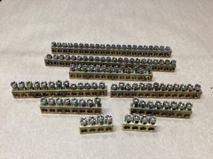 Copper Grounding Bar Tin Plated LOT OF 9 (Different sizes) #122L63