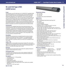 Atkore AFC 6204 1″ Liquid-Tuff LFMC Liquidtight Flexible Metallic Conduit /5ft
