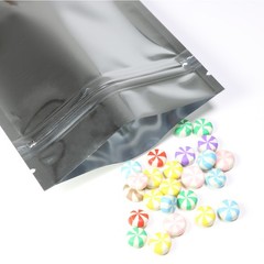 100/200/500 Glossy Silver Mylar Foil Smell Proof Resealable Zip Seal Lock Bags