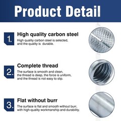 3/8″ x 1-4/7 inch Drop-in Anchor zinc-Plated Carbon Steel Expansion Sleeve Sc…