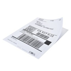 Rounded Corner 2000 8.5 x 5.5 Half Sheet Shipping Labels Self Adhesive