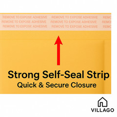 500 Kraft Bubble Mailers #000 4×8 Padded Shipping Envelopes Bulk Self Seal