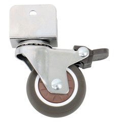 4PCS Heavy Duty U Bracket Shaped 2″ Caster Wheels (2 with brake & 2 without)