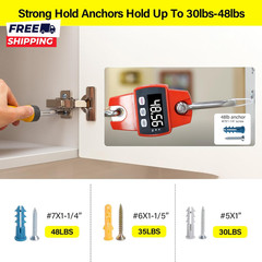 140Pcs Drywall Anchors and Screws Kit (3 Sizes) – Plastic Screw Anchors for Dryw