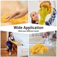 8 Pack Tack Cloths, Rags for Woodworking, 17.7 x 35.4 in Tac Yellow