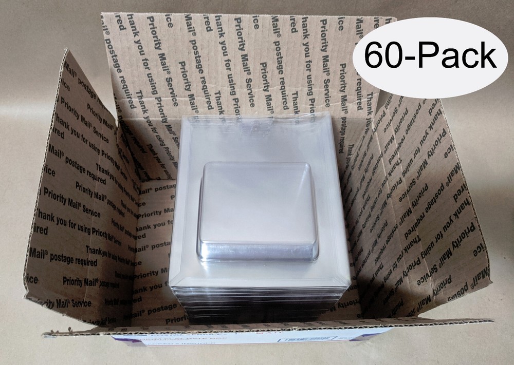 Lot 60: New Clear Plastic Clamshell Packaging Blister 7 1/8″ x 6″ Retail Display