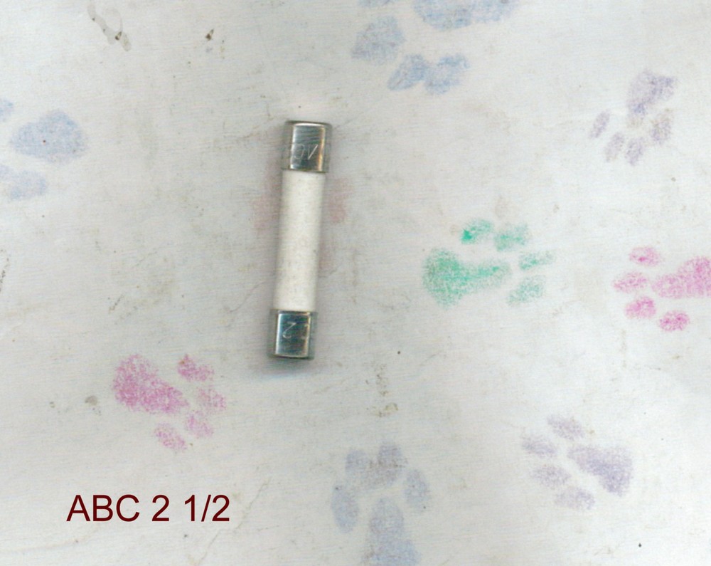BUSSMAN ABC 2 1/2 FUSE 2 1/2 AMP 250 V0LT ABC2 1/2 FUSE
