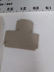 WEIDMULLER AP/WDK 25/4N, TERMINAL BLOCK END PLATE BEIGE, LOT OF 5