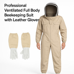Bee Suit Men Women XL Beekeeping Protective With Glove Veil Hood For BeeKeeper