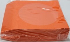100 Orange Color CD DVD Paper Sleeve Envelopes